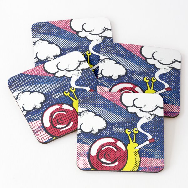 Item preview, Whimsical Snail smoking cigarette in Pop Art Style designed and sold by lautir.