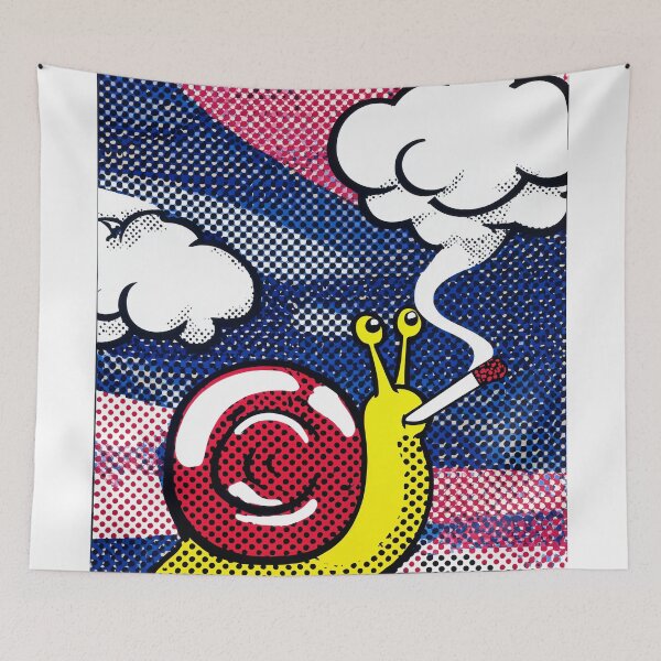 Item preview, Whimsical Snail smoking cigarette in Pop Art Style designed and sold by lautir.