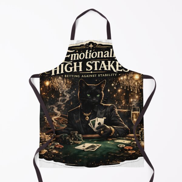 Item preview, Emotionally High Stakes Black Cat Casino Noir Aesthetic designed and sold by StickyGuys.