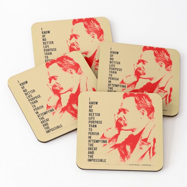 Item preview, Friedrich Nietzsche Quote on Attempting the Great and the Impossible designed and sold by pahleeloola.