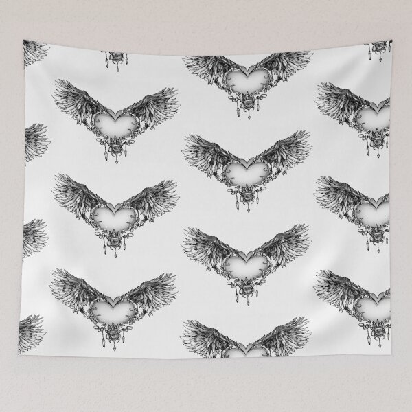 Item preview, Heart Wing Graphic designed and sold by Drawbright.