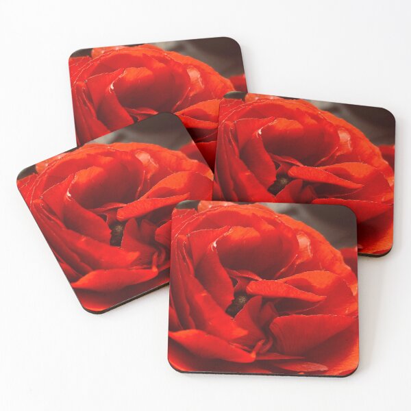 Item preview, Close-Up of Vibrant Red Flower Petals designed and sold by banana3397.