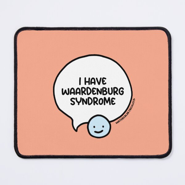 Item preview, I Have Waardenburg Syndrome Speech Bubble designed and sold by WCFreckles.