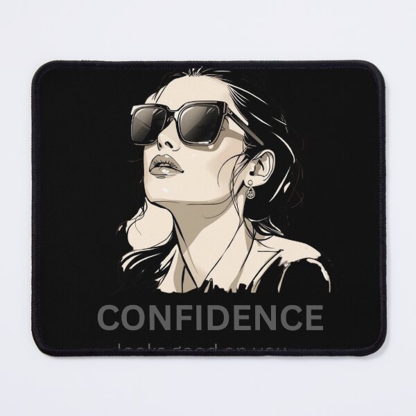 Item preview, Confidence Looks Good On You Elegant Feminine Empowerment Chic Design designed and sold by YourTrendyTees.