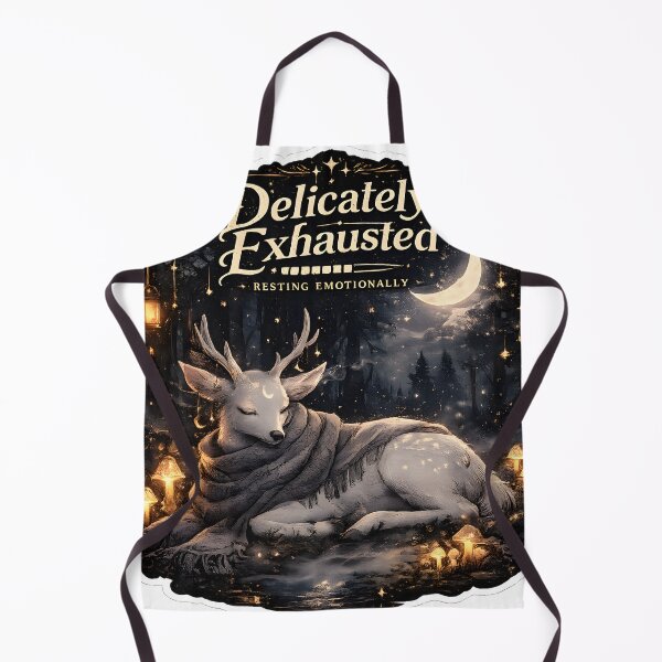 Item preview, Delicately Exhausted Sleepy Deer Celestial Cozy Aesthetic designed and sold by StickyGuys.
