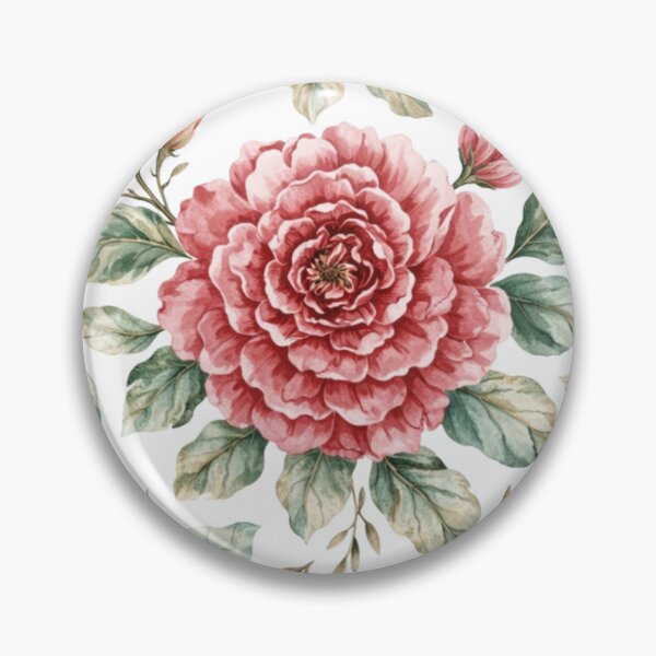 Item preview, Watercolor Peony Pattern – Elegant Floral Design for Modern Décor designed and sold by Joyfulfabric.