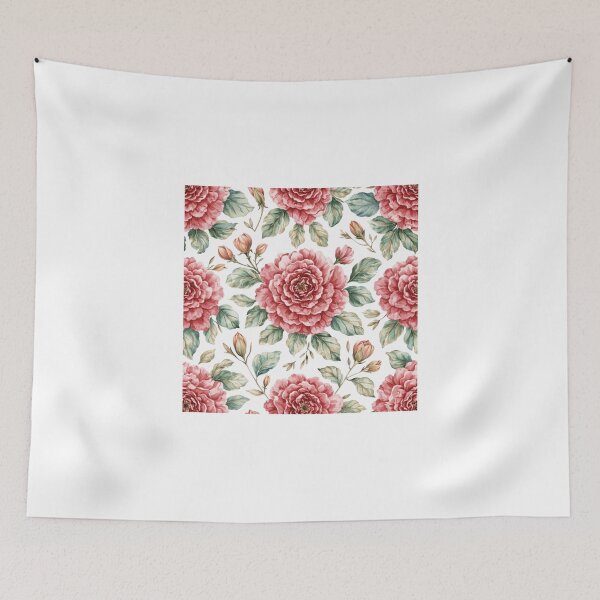 Item preview, Watercolor Peony Pattern – Elegant Floral Design for Modern Décor designed and sold by Joyfulfabric.