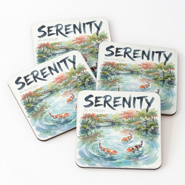 Item preview, Serenity Koi Pond T-Shirt | Japanese Zen Watercolor Tee | Minimal Calm Aesthetic Shirt designed and sold by DmaarGroup.