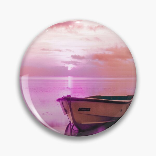 Item preview, Infrared Sea Boat Poster | Surreal Ocean Sky Landscape | Unique Wall Art Gift designed and sold by Kubilay-Digital.