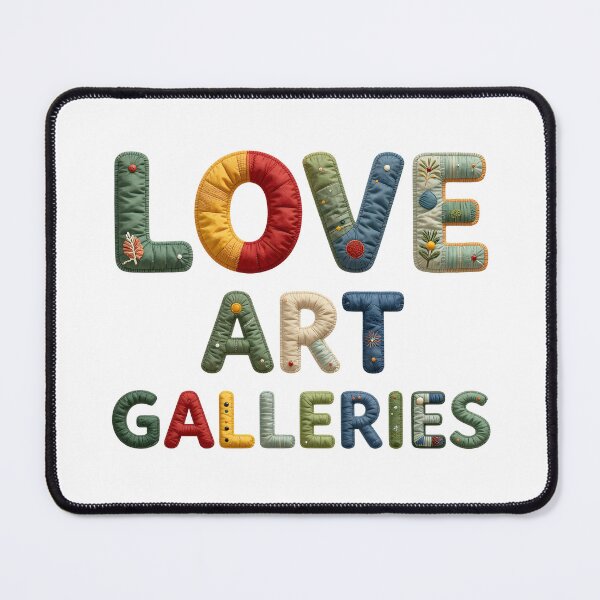 Item preview, LOVE ART GALLERIES - IN COLORFUL FAUX LETTERING designed and sold by AlexOBrienArt.