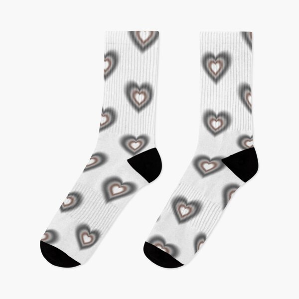 Item preview, Black and brown blurry hearts designed and sold by serenebookworm.
