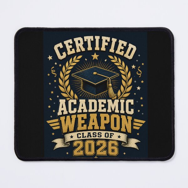 Item preview, Certified Academic Weapon Class of 2026 – Vintage Graduation Art | Grad Gift designed and sold by irfanshikh.