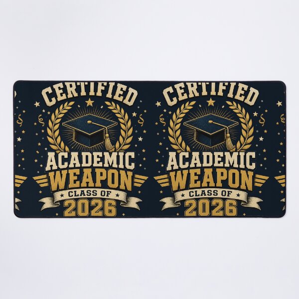 Item preview, Certified Academic Weapon Class of 2026 – Vintage Graduation Art | Grad Gift designed and sold by irfanshikh.