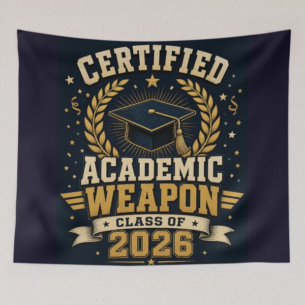 Item preview, Certified Academic Weapon Class of 2026 – Vintage Graduation Art | Grad Gift designed and sold by irfanshikh.