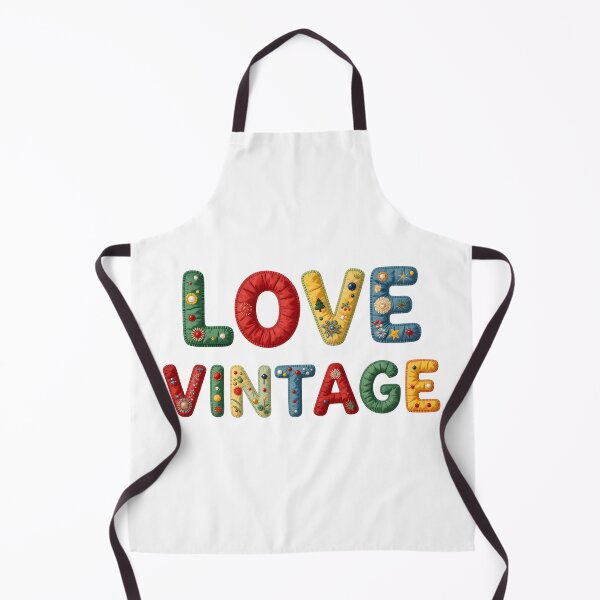 Item preview, LOVE VINTAGE - IN COLORFUL FAUX LETTERING designed and sold by AlexOBrienArt.