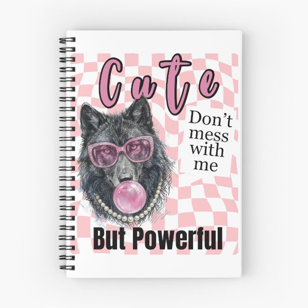 Item preview, Cute But Powerful Wolf – Don’t Mess With Me Pink Aesthetic Attitude Design designed and sold by LAJdesigns.