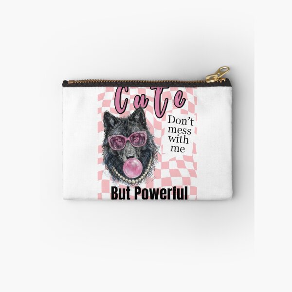 Item preview, Cute But Powerful Wolf – Don’t Mess With Me Pink Aesthetic Attitude Design designed and sold by LAJdesigns.