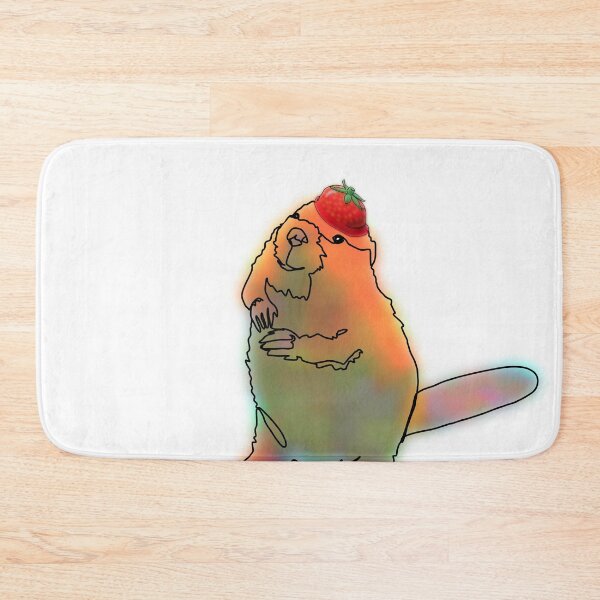 Item preview, Benny the Beaver in a strawberry Hat – animalzinhats designed and sold by Ashley’sAnimalz.