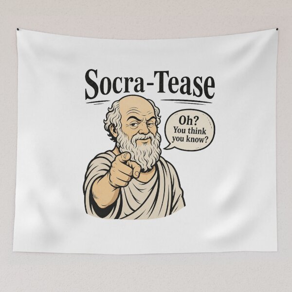 Item preview, Socra-Tease – Savage Philosophy Pun Design designed and sold by PHILOSOPHY-SWAG.