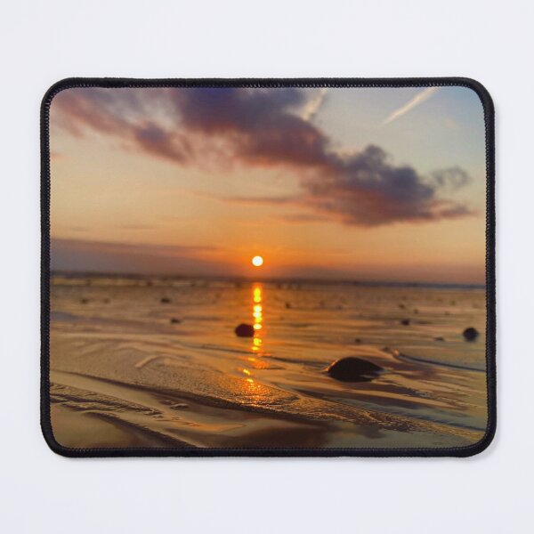 Item preview, Golden Sunset Over Rippled Beach Sand designed and sold by banana3397.