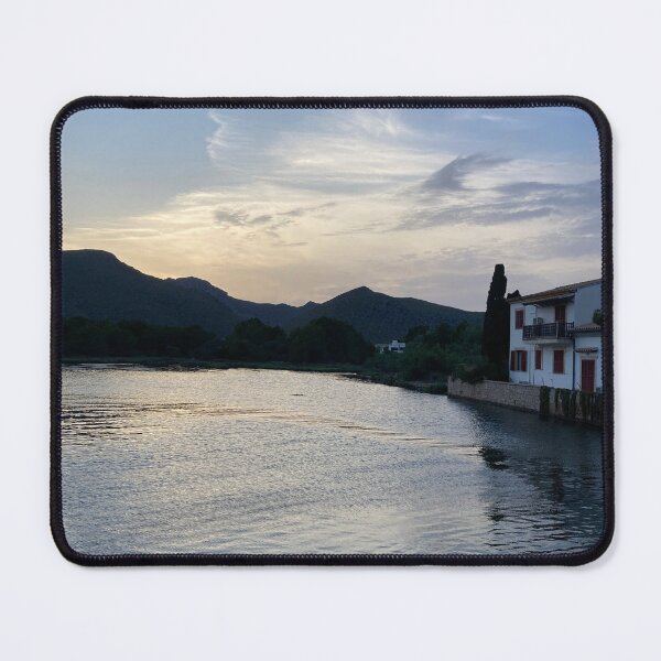 Item preview, Calm Lake at Sunset with Waterside House designed and sold by banana3397.