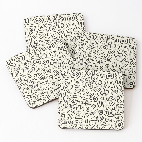 Item preview, Abstract Black and White Doodle designed and sold by Nurple Art.
