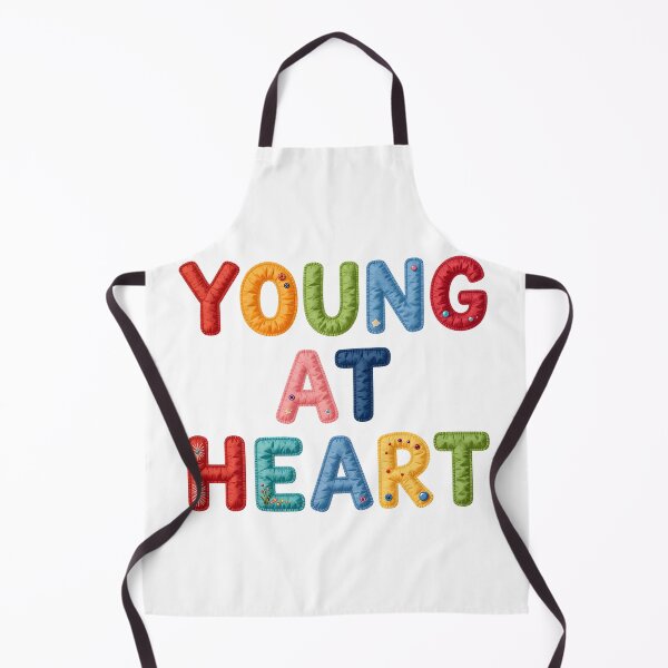 Item preview, Copy of YOUNG AT HEART - IN COLORFUL FAUX LETTERING designed and sold by AlexOBrienArt.