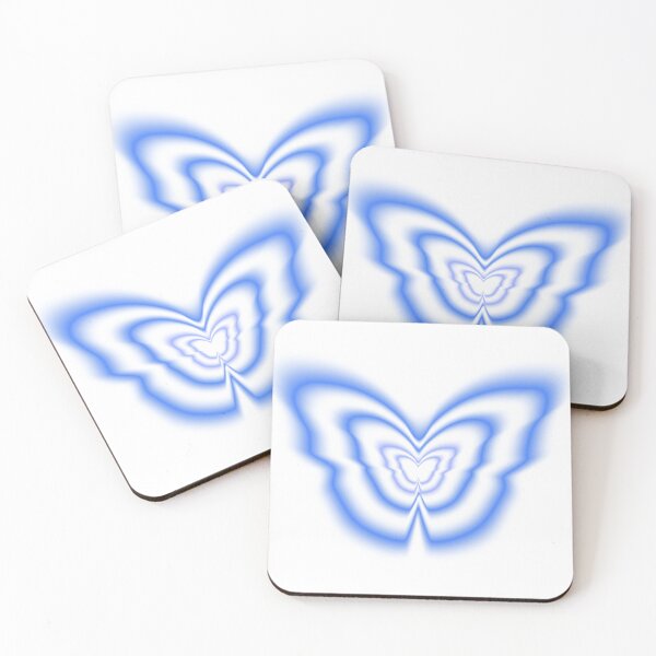 Item preview, Blue blurred butterfly gradient design designed and sold by serenebookworm.