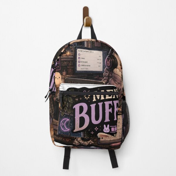 Item preview, Mentally Buffering Cozy Bunny Burnout Aesthetic Illustration designed and sold by StickyGuys.