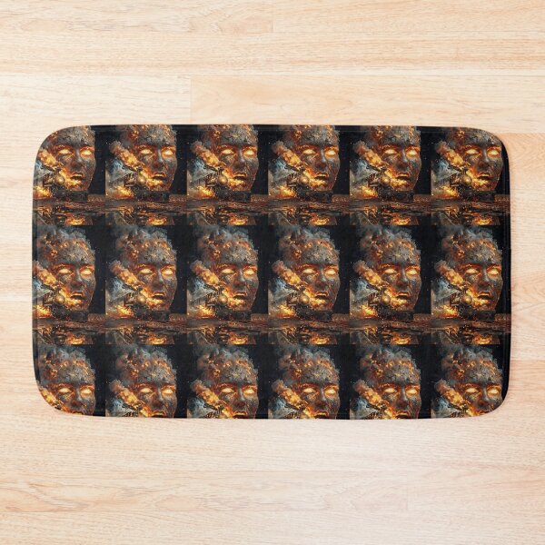 Item preview, Human face on fire with train alongside it designed and sold by lucyinspace.