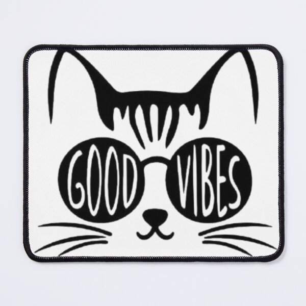 Item preview, Cool Cat Good Vibes | Minimalist Summer Sunglasses Line Art designed and sold by ZairDesign.