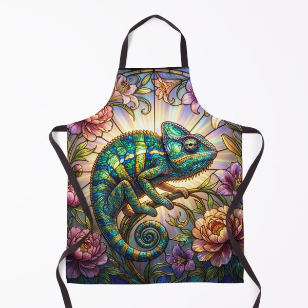 Item preview, Stained Glass Style Chameleon designed and sold by Tridentulus.