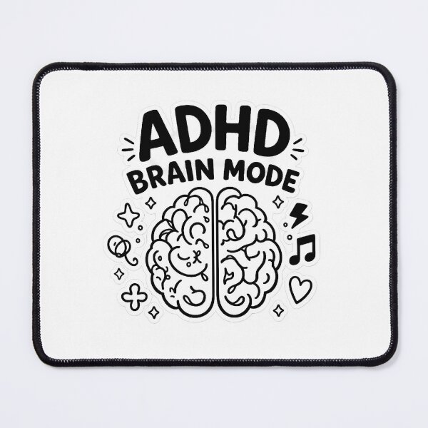 Item preview, ADHD Brain Mode Funny Neurodivergent designed and sold by FEEL GOOD CLUB DESIGNS.
