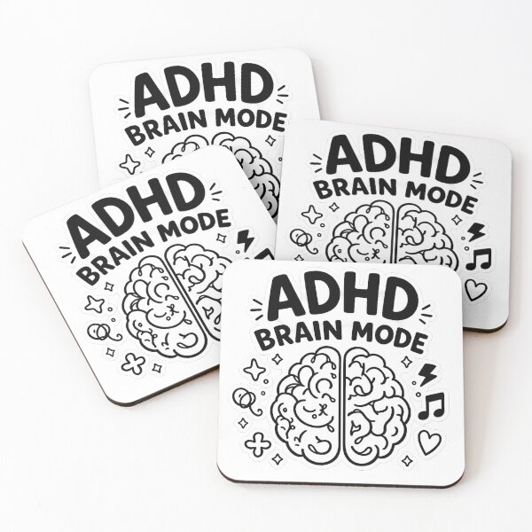 Item preview, ADHD Brain Mode Funny Neurodivergent  designed and sold by FEEL GOOD CLUB DESIGNS.