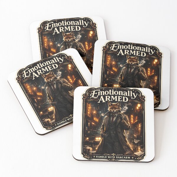Item preview, Emotionally Armed Noir Fox Detective Dark Aesthetic designed and sold by StickyGuys.