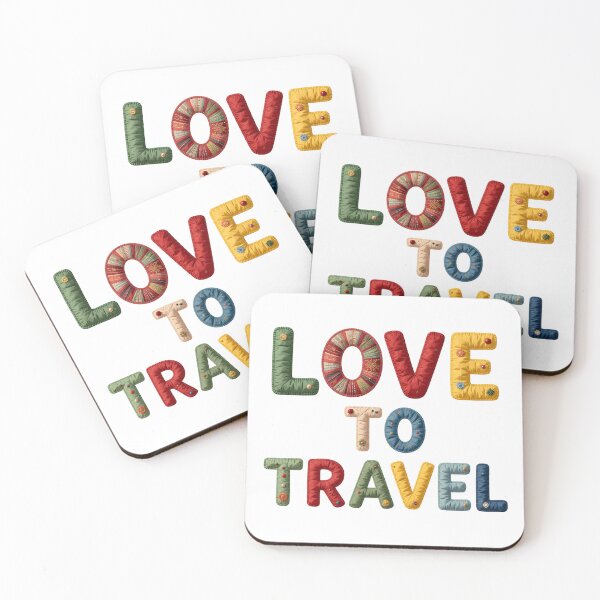 Item preview, LOVE TO TRAVEL - IN FAUX LETTERING designed and sold by AlexOBrienArt.