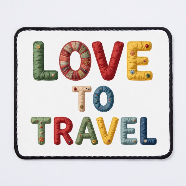 Item preview, LOVE TO TRAVEL - IN FAUX LETTERING designed and sold by AlexOBrienArt.