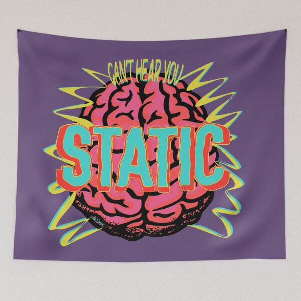 Item preview, Brain Static - Overstimulated Thoughts designed and sold by KerlZ.