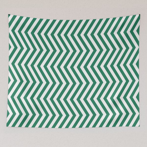 Item preview, Green And White Chevron Pattern designed and sold by pattern-archive.