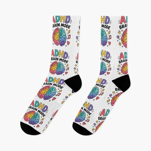 Item preview, ADHD Brain Mode Colorful Funny Neurodivergent T-Shirt designed and sold by FEEL GOOD CLUB DESIGNS.