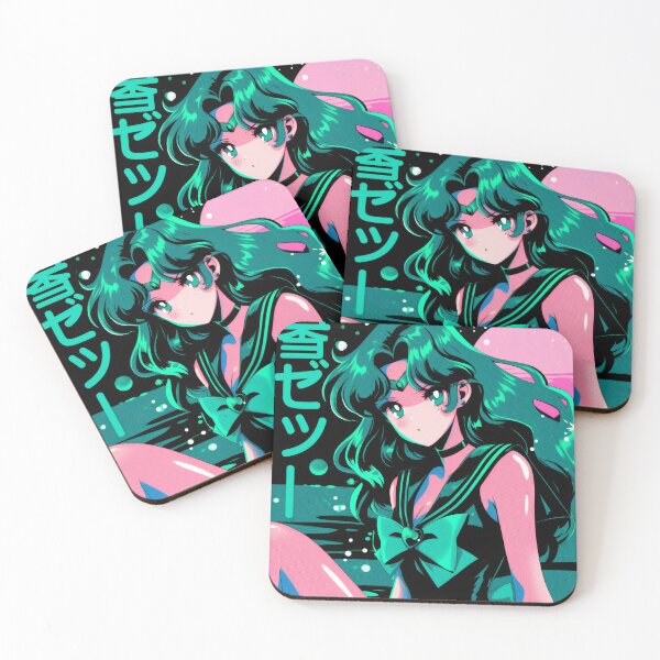 Item preview, Sailor Neptune Retrowave Waifu Nights  designed and sold by AnimeArsenalPrints.