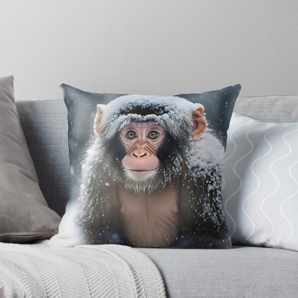 Item preview, Winter Gaze – Snow Monkey designed and sold by TheMarketplaceworld.
