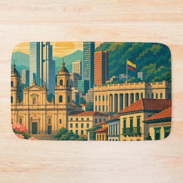 Item preview, Bogotá Colombia Travel Poster designed and sold by MatthewHeights.
