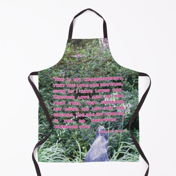 Item preview, John 15:12-14 Love One Another - Hummingbird Photograph designed and sold by InsprtnlArtbyDP.