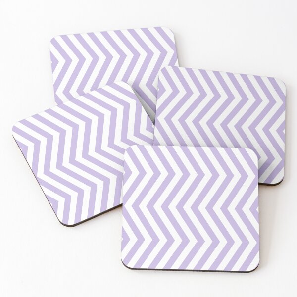 Item preview, Lavender And White Chevron Pattern designed and sold by pattern-archive.