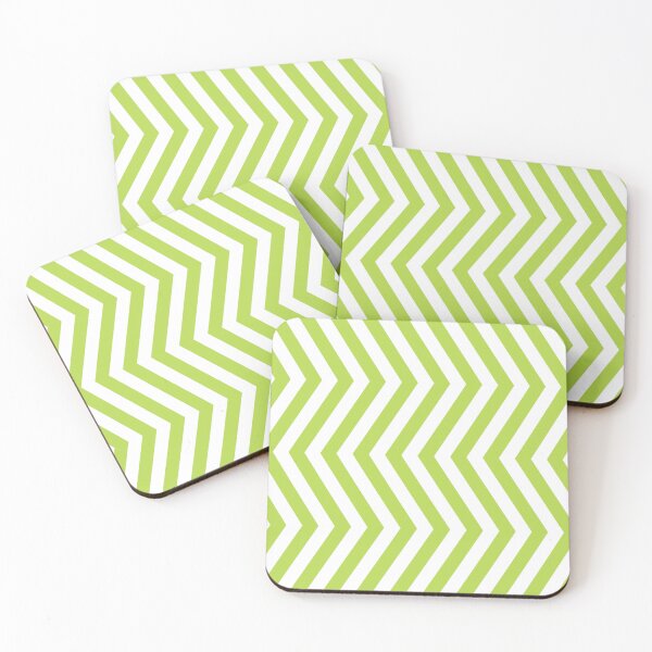Item preview, Lime And White Chevron Pattern designed and sold by pattern-archive.