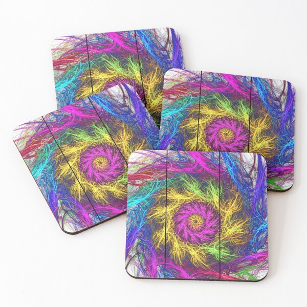Item preview, Vibrant Fractal Spiral Energy Abstract designed and sold by PixorStudio.