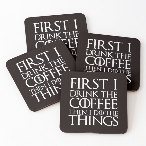 Item preview, Coffee Lover - First I Drink the Coffee Then I Do the Things Funny Gifts for Coffee Drinkers & Lovers designed and sold by merkraht.