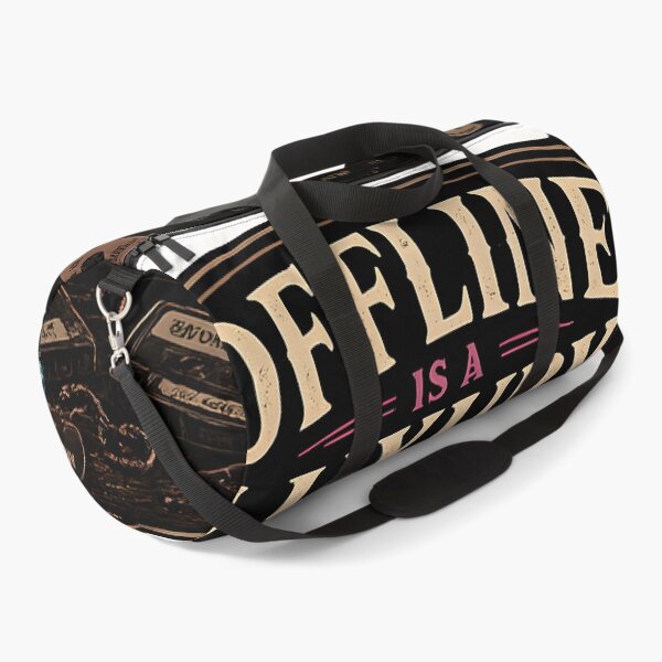 Item preview, Offline Is A Luxury Retro Cat Cyber Noir Aesthetic designed and sold by StickyGuys.