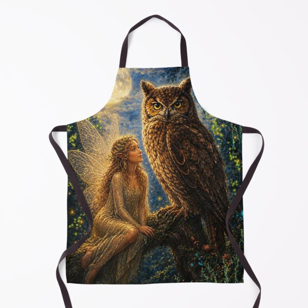 Item preview, Owl Moonlit Guardian and the Golden Fairy designed and sold by Art7Dimension.